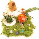 Light Green Moss for Crafts Artificial Moss Decorative for Glass Vase Filler Wedding/Christmas/Fairy Party/Indoor Planters/DIY Rainforest Model/Table Centerpieces (2.1 OZ)