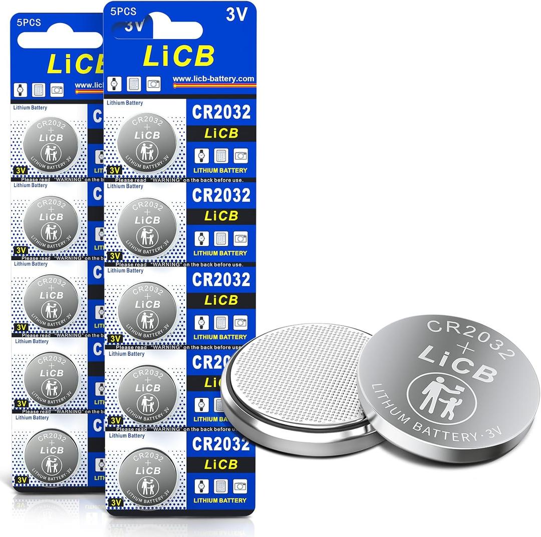 LiCB CR2032 3V Lithium Battery(9-Pack)