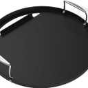 Weber RustResistant 22" Round Griddle Insert PreSeasoned Carbon Steel with Handles, EdgetoEdge Cooking Surface, Fits 22" Weber Kettle Grills