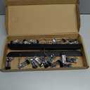 StorageWorks Hat Rack, Closet Organizer and Storage for Baseball Caps,Set of 2 with 10 Adjustable Stainless Steel Clips, Fits All Caps, Black (14"W x 7.5"H)