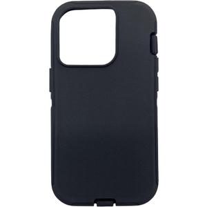 Replacement Rubber Outer Skin Compatible with iPhone 14 Pro Max Otterbox Defender Series Case (Black)