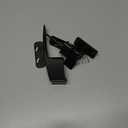 Prime-Line K 5007 Screen and Storm Door Push Button Latch Set With Night Lock, Fits Doors 5/8 – 1-1/4 In. Thick, Black Finish (Single Pack)