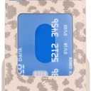 for iPhone 12 Mini Case with Card Holder for Women, for iPhone 12 Mini Phone Case Wallet with Strap Credit Card Slots Crossbody with Kickstand Zipper Case - Rice Leopard