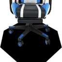 Custom Office Desk Octagonal Chair Mat 36 Inch Personalized Photo Text Logo Customized Gaming Chair Mats Carpets for Office Home, 1PC, Blank Black