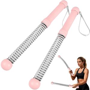 Ropeless Battle Ropes Weighted 2 Pack Portable Cordless Battle Ropes for HIIT & Cardio Full-Body Workout Tool with Non-Slip Spiral Handles, Travel-Friendly Home Gym Equipment for Women & Men