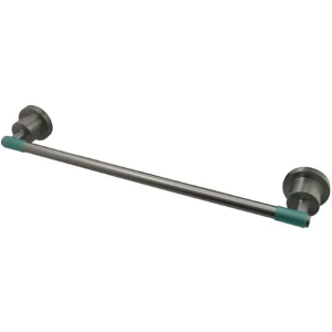 Kingston Brass BA8211SNDGL Green Eden 24-inch Towel Bar with Neoprene Sleeve, Satin Nickel