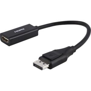 Philips DisplayPort to HDMI Adapter, Unidirectional, Works with Laptops, Tablets, Full HD 1080p, 4K Ultra HD, Mac and PC Compatible, Compact Design, Portable, Black, SWV9200G/27