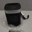 Small Portable Space Heater for Indoor Use - VOCRS 1500W PTC Electric Heater with Thermostat, Remote Control, 12H Timer, Eco and Fan Mode, Rapid and Safe Heating for Bedroom, Office