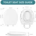 Round Toilet Seat with Built-In Toddler Training Seat