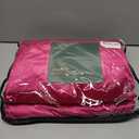 BULBUL Living Room Polyester Velvet Window Curtains 84 inch Length- 2 Panels Hot Pink Blackout Window Drapes Curtain Thermal Insulated Room Darkening Decor Grommet Curtains for Bedroom