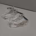 ANOEPUY Stocking Holders for Mantel, 4 PCS Mantle Garland HangerSnowman, Reindeer, Christmas Tree and Father Christmas Designs, with Non-Slip Base Hooks, Silver