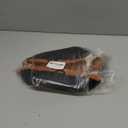 Boribim 9 Inch Large Air Fryer Silicone Liners - 2 PCS Square Reusable AirFryer Basket Liners for 5-8QT Air fryer, Air fryer Accessories for Baking Roasting Microwave (Black + Brown)