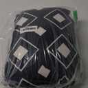 Juexica 2 Pack Lounge Chaise Pillow with Strap 16 x 11 Inches Waterproof Outdoor Beach Chair Pillow Adjustable Elastic Band for Hammock Lumbar Recliner Pillows for Beach Office Chair(White and Black)