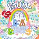 Horizon Group USA Sticker Book with Large and Small Sizes, Kids Stationary for Water Bottle, Notebooks, and Party Favors, 1500+, Care Bears