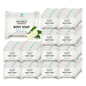 Bar Soap Bulk Individually Wrapped 120 Pack 0.5 oz Mini Hotel Soap Bars Bulk Travel Size Essential Toiletries for Hosts and Guests, Hotel, Hospitality, Shelters & Bathroom Amenities