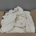 Love's cabin Seersucker Ivory California King Comforter Set, 7 Pieces California King Bed in a Bag, All Season Bedding Sets with Comforter, Flat Sheet, Fitted Sheet, Pillowcase and Pillow Sham