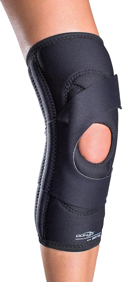 DonJoy Lateral J Patella Knee Support Brace Without Hinge: Drytex, Right Leg, Large