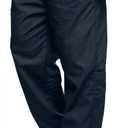 Mens Casual Jogger Pants Relaxed Fit Cargo Pants Drawstring Sweatpants Hiking Outdoor Twill Sport Pants (4X, Navy Blue)
