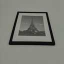 upsimples 11x14 Picture Frame, Display Pictures 8x10 with Mat or 11x14 Without Mat, Wall Hanging Photo Frame, Black, 1 Pack