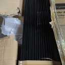 Metal Fence Posts 6ft, Heavy Duty Garden Post Pack 15, Outdoor Black