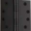 Nostalgic Warehouse Ball-Tip Residential Door Hinge with Square Corners (4 Inch, Timeless Bronze)