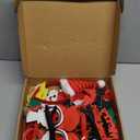 MGparty Christmas Photo Booth Props Headbands and Glasses,18 Pack Christmas Accessories Set with Funny Reindeer Santa Snowman Glasses & Head Boppers for Kids Adults Family Holiday Party Favors