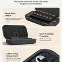 Belkin Nintendo Switch 2 Case w/Integrated 10,000mAh Power Bank Charger, Portable Hard Shell Protective Carrying Case with Pockets for AirTag, Game Cartridges for Travel - Charcoal (Black)