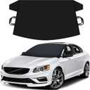 Windshield Cover for Ice and Snow | Oxford Fabric Windshield Cover for SUV, Sedan, Coupe & Hatchback | Protection from Snow, Ice & Frost | Winter Car Accessories (Small)