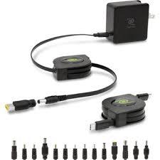 ReTrak Premier Series Retractable Universal Laptop Charger 67 Watts