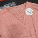 Women's Long Sleeve Shirts Casual Loose V Neck Basic Tees Tops 2026 Fall T-Shirt Outfits, XL