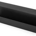 ZhiYo 16.5 Inch Sturdy Under Desk Cable Management Tray, Metal Cable Tray Under Desk, Black Table Management Basket, Wire Hider 1 Pack