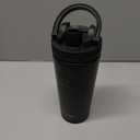 Ice Shaker Insulated Stainless Steel Shaker Bottle | 26oz, Black | Cold for 30+ Hours | Insulated Cup with Twist-on Agitator | Odor-Free Bottle for Protein Shakes, Water, Smoothies, Cocktails