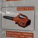 Leaf Blower Cordless with Battery - 40V Powerful Electric Leaf Blower, 600CFM &180MPH and Variable-Speed with 5.0Ah Battery and Charger for Lawn Care, Patio, Dust, Blowing Leaves (Orange)