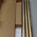 Heavy Duty Curtain Rods for Windows 48 to 84 Inch, 1 Inch Gold Curtain Rods for Outdoor, Farmhouse, Bedroom, Kitchen, Living Room, Adjustable Easy Install Curtains Rod (A2,Gold,30"-90")