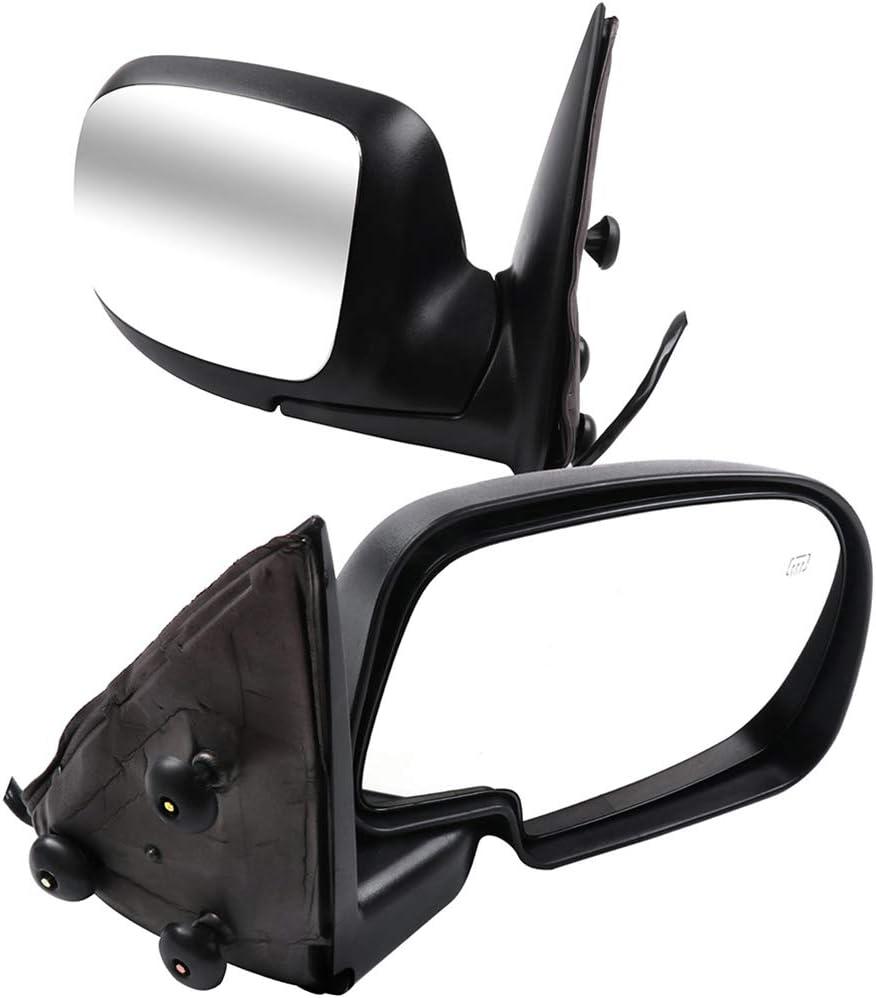 ECCPP Side View Mirrors Replacement for 1999-2002 For Chevy Silverado For GMC Sierra Yukon XL Chrome Automotive Mirrors with Power Adjusted Heated Manual Folding