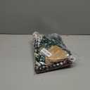 Shappy 24 Pcs Christmas Drawstring Gift Bags Xmas Buffalo Plaid Burlap Advent Bags 10 x 8 Inches Linen Treat Candy Bag with 32.8 ft Rope 24 Card(Mixed Colors with Snowflake)