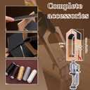 Leather Stitching Pony, Leather Pony Clamp, Wooden Sewing Clamp 360 Rotatable for DIY Hand Stitching Leather Clamping, Universal Rotating Pony