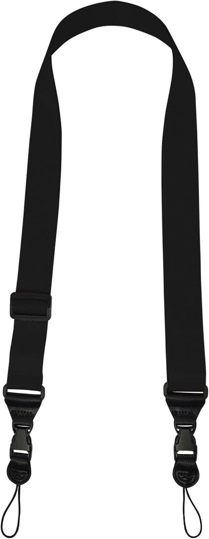 Adjustable iPad Binocular Camera Strap, Comfortable Shoulder Strap Nylon Neck Lanyard for iPad/Samsung Tablet Case,Crossbody Laptop Luggage Bag(Light Black)
