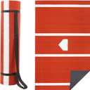 Baseball Batting Mat 6x4'|10'x3.8'|12'x6' Anti-Fade Baseball Hitting Mat Softball Training Matt with Home Plate Batters Box Turf Mat Outdoor Indoor Batting Stance Practice Matt (Clay)