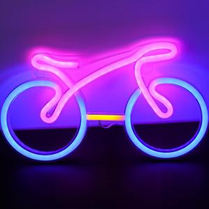 ENUOLI Bike Neon Signs for Wall Decor, Bicycle Neon Lights for Bedroom,USB/Battery Powered LED Bike Light Neon Wall Light Suitable for Living Office Game Room Christmas Gift for Cycling Lover
