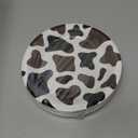 BLUE PANDA 48 Pack Cow Print Paper Plates (9 Inch) for Barnyard Birthday, Farm Animal Party - Cow Baby Shower Supplies (Brown Foil Print)