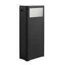 WanWanKa Trash Can with Lid, Large Tall 8 Gallon Commercial Trash Can, Plastic Waste Bin with Press top Lid, White Garbage Can Suitable for Kitchen, Bathroom, Bedroom, Living Room, Office(Black)