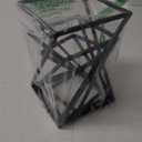 MyGift Twisting Geometric Matte Black Metal Pizza Riser Racks / Food Display Stands, Set of 3