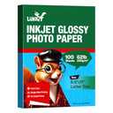 Uinkit 100 Sheets Thick Inkjet Glossy Photo Paper Picture 8.5x11 62lb 230g 11.1mil Cardstock Postcard Brochure For Dye Ink Inkjet Printer