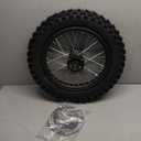 3.00-14 90/100-14 Dirt Bike Rear Rim Wheel Tire With 15mm Bearing for 125cc 140cc 150cc 160cc Kayo TT140 TTR125 RM80 RM85 KLX140R DB17 DB27X-Motos Apollo RFZ DB-X18 SSR SR150 Baja Pit Bike