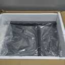 Bar Cart,Home Bar Serving Cart with Storage Shelves, 2 Tier Rolling Beverage Cart with Wheels, Modern Wine Cart with Wine Rack and Glass Holder for Kitchen, Living Room,Dinning Room,Black