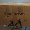 Bike Trainer, Magnetic Bicycle Stationary Stand for Indoor Exercise Riding, 26-29" & 700C Wheels, Quick Release Skewer & Front Wheel Riser Block Included (BLACK)