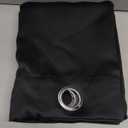 NICETOWN Thermal Insulated Black Blackout Curtains/Drapes 84 inches Length 2 Panels Set for Living Room, 42 inches Wide, Privacy Sound Reducing Room Darkening Draperies Window Treatment