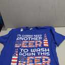 Funny Beer Drinking USA Flag 4th of July T-Shirt T-Shirt Size 2XL