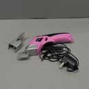 Pink Power Electric Fabric Scissors Box Cutter for Crafts, Sewing, Cardboard, Carpet, & Scrapbooking - Heavy Duty Professional Cutting Tool - Cordless Electric Scissors Fabric Cutter w/Storage Case